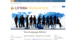 Desktop Screenshot of litteratranslations.com